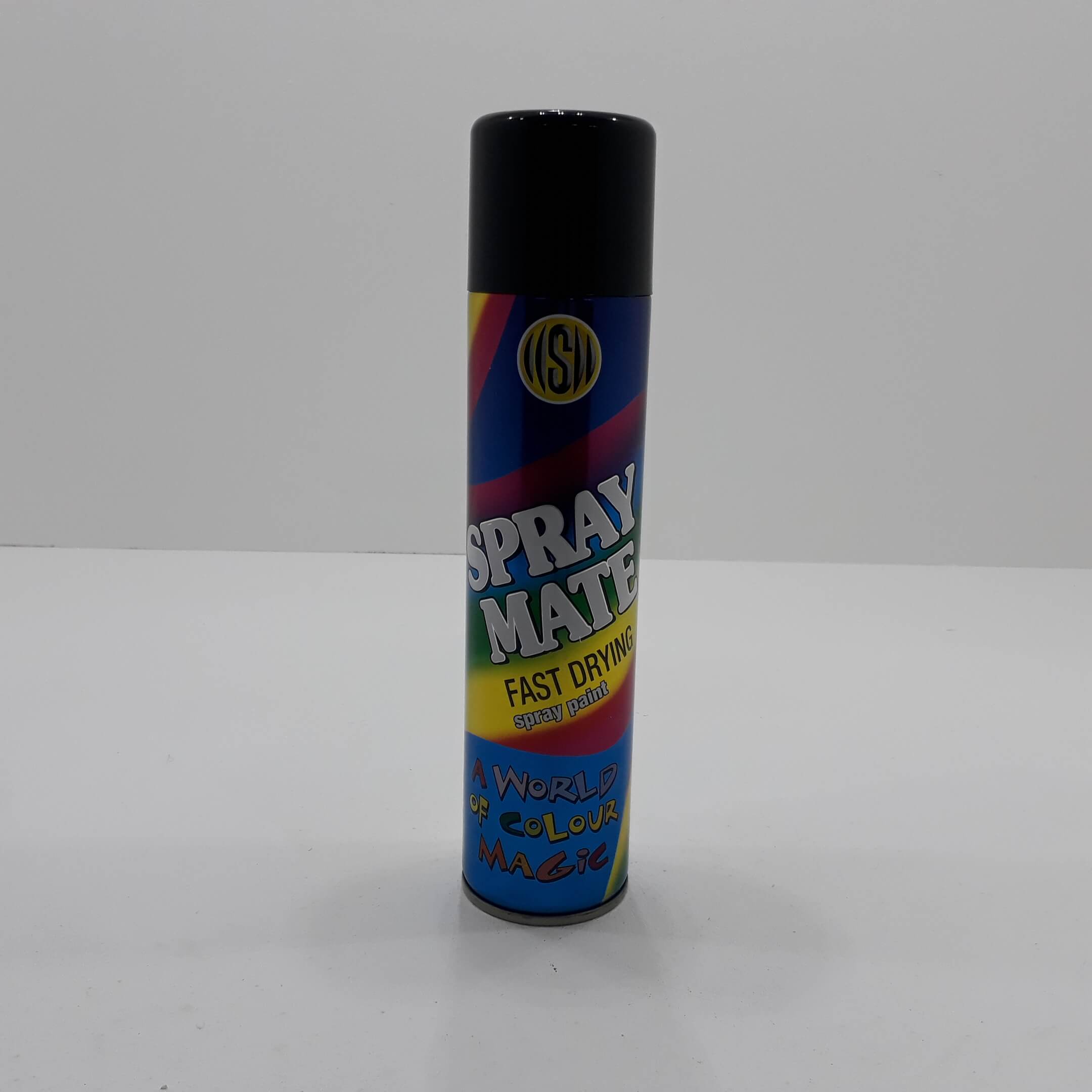 SPRAY PAINT 250ML GLOSS BLACK Autobeat